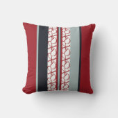 赤、白、黒のクラス クッション (正面)