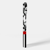 赤、白、黒の名前とイニシャル Case-Mate iPhoneケース (裏面 / 右)