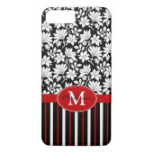 赤・白・黒の名前/イニシャル Case-Mate iPhoneケース (裏面)