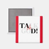 赤・白・黒の磁石 マグネット (正面/裏面)