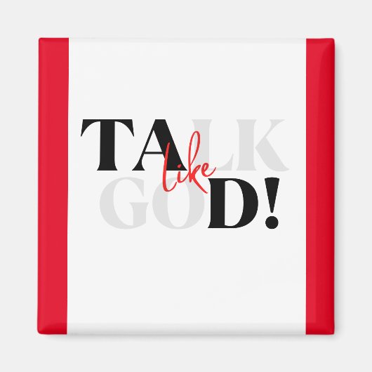 赤・白・黒の磁石 マグネット (正面)