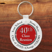 赤、白、黒40番目のクラス懇親会アイディア キーホルダー (裏面)