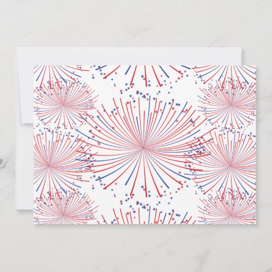 赤、白、2日7月2日の誕生日の写真 サンキューカード (裏面)