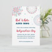 赤、白、BBQ招待状 招待状 (スタンド正面)