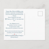 赤、白、BBQ インビテーションポストカード (裏面)