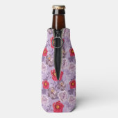 赤、紫のフローラ ボトルクーラー (ボトル裏面)