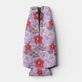 赤、紫のフローラ ボトルクーラー (裏面)