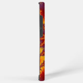 赤、紫カラフル、および黄色のフラクタル SAMSUNG GALAXYケース (右側面)