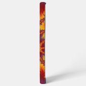 赤、紫カラフル、および黄色のフラクタル SAMSUNG GALAXYケース (左側面)