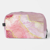 赤、紫、および金ゴールドの大理石パターン ドップキット (正面)