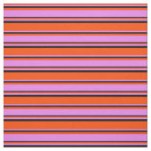 赤、紫、および黒の線の付いたパターン ファブリック (見本)