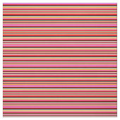 赤、紫、オレンジ、白、黒の色の線 ファブリック (見本)