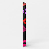 赤、紫、ピンクのパーカーのリップパターン Case-Mate iPhoneケース (裏面/左)