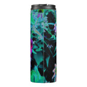 赤、紫、ピンクの劇的な庭の花 タンブラー (裏面)