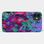 赤、紫、ピンクの劇的な庭の花 Case-Mate iPhoneケース (裏面(横))