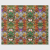 ～赤・紫・緑・金ゴールド～ ラッピングペーパー (フラット)