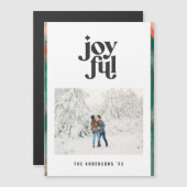 赤+緑のモダン抽象芸術の楽しい写真の休日 (正面/裏面)