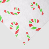 赤、緑の水の色キャンディーケーンのパターン 薄葉紙 (詳細)