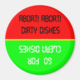 赤/緑の食洗機マグネットのクリーニング/中止 マグネット