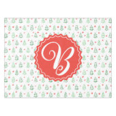 赤&緑クリスマスツリー テーブルクロス (正面(横))