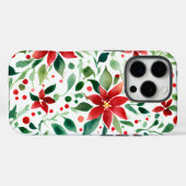 赤/緑クリスマスフラワーズiPhone / iPadケース Case-Mate iPhoneケース (裏面 (横))