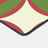 赤、緑、および日焼けパターン デスクマット (コーナー)