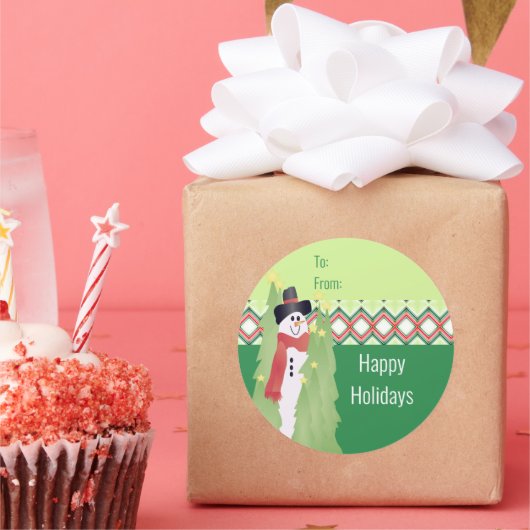 赤（緑） ラウンドシール (パーティー)