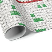 赤、緑、白い醜いクリスマスセーター ラッピングペーパー (ロールコーナー)