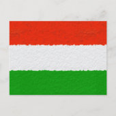 赤、緑、白のセメントのストライプ シーズンポストカード (正面)