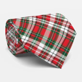 赤、緑、白の格子縞 ネクタイ (ロール)