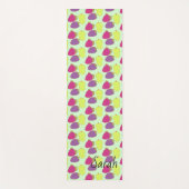 赤、緑、紫のブドウ ヨガマット (正面)