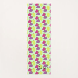 赤、緑、紫のブドウ ヨガマット