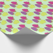赤、緑、紫のブドウ ラッピングペーパー (角)