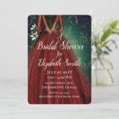 赤 緑 金 グラマラス ホリデー ドレス  ブライズ シャワー 招待状 (スタンド正面)