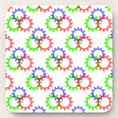 赤、緑、青のギア コースター (正面)