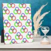 赤、緑、青のギア フォトプラーク (側面)