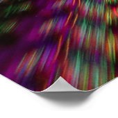 赤、緑、青の抽象芸術絵画 ポスター (角)