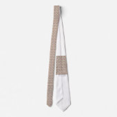 赤、緑、青の模様の黒い背景 ネクタイ (裏面)