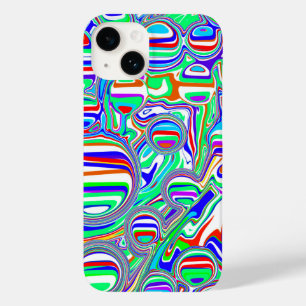 赤、緑、青、抽象芸術線 Case-Mate iPhone 14ケース