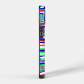 赤、緑、青、抽象芸術線 iPhoneケース (右側面)