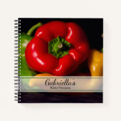 赤・緑・黄ペッパーズケトレシピ ノートブック (正面)