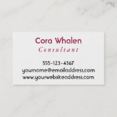 赤、緑、黄色のパーソナライズな抽象芸術 名刺 (裏面)