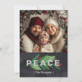 赤、緑、黒のピースワンフォト シーズンカード (正面)