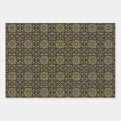 赤/緑/黒/金ゴールドラッピング紙（シート） ラッピングペーパーシート (正面)