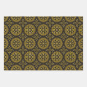 赤/緑/黒/金ゴールドラッピング紙（シート） ラッピングペーパーシート (正面2)