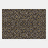 赤/緑/黒/金ゴールドラッピング紙（シート） ラッピングペーパーシート (正面3)