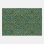 赤/緑/黒/金ゴールドラッピング紙（シート） ラッピングペーパーシート (正面2)