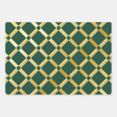 赤/緑/黒/金ゴールドラッピング紙（シート） ラッピングペーパーシート (正面2)