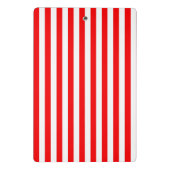 赤（縦）白（黒）モストライプノグラム ミニクリップボード (裏面)