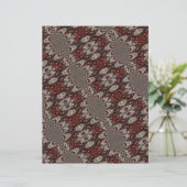 赤/茶色/赤/青パターンスクラップブック紙 (スタンド正面)